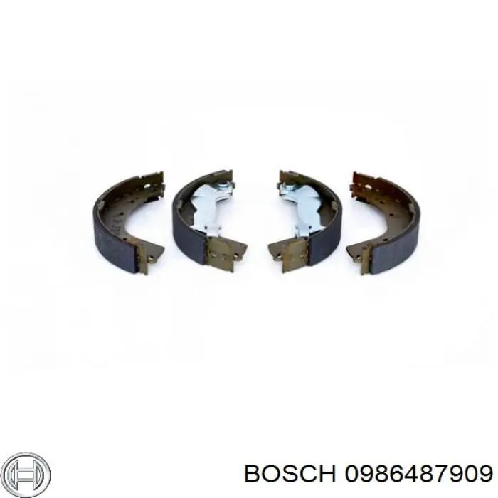 0986487909 Bosch zapatas de frenos de tambor traseras