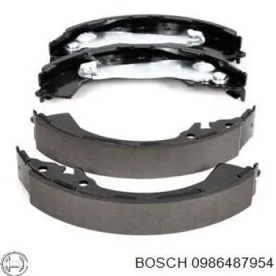 0986487954 Bosch zapatas de frenos de tambor traseras