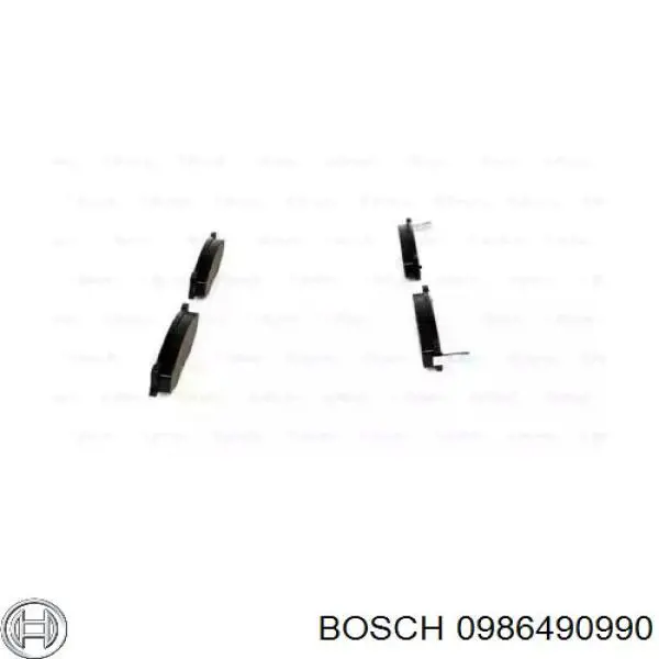 0986490990 Bosch pastillas de freno delanteras