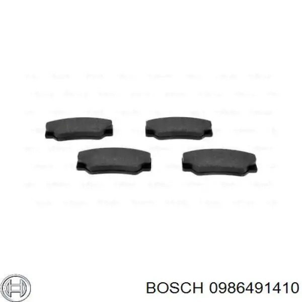 0986491410 Bosch pastillas de freno delanteras