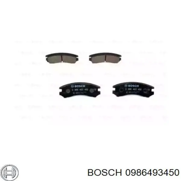 0986493450 Bosch pastillas de freno delanteras