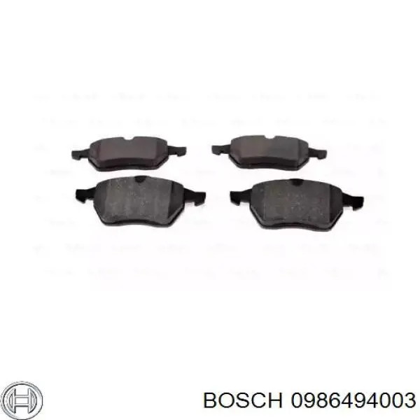 0986494003 Bosch pastillas de freno delanteras