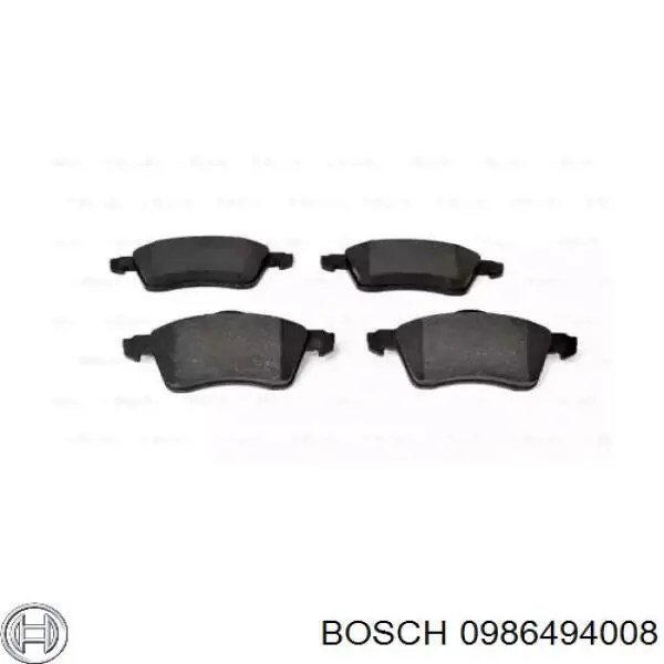 0986494008 Bosch pastillas de freno delanteras