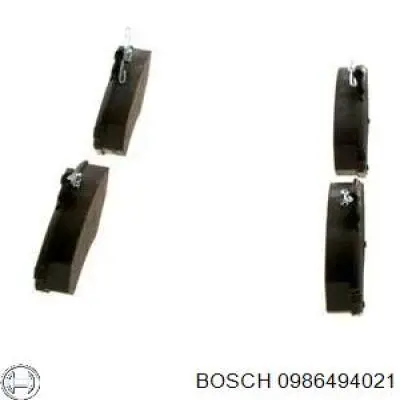 0986494021 Bosch pastillas de freno delanteras