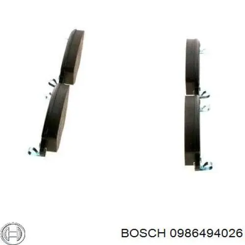 0986494026 Bosch pastillas de freno delanteras