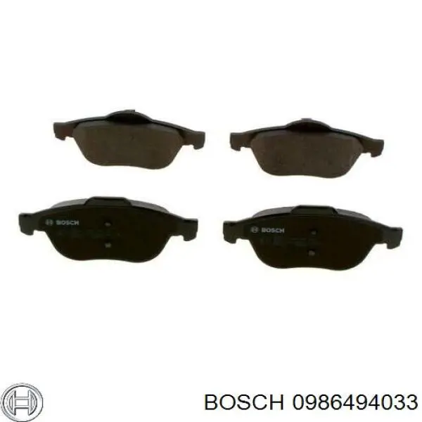 0986494033 Bosch pastillas de freno delanteras