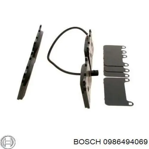 0986494069 Bosch pastillas de freno delanteras