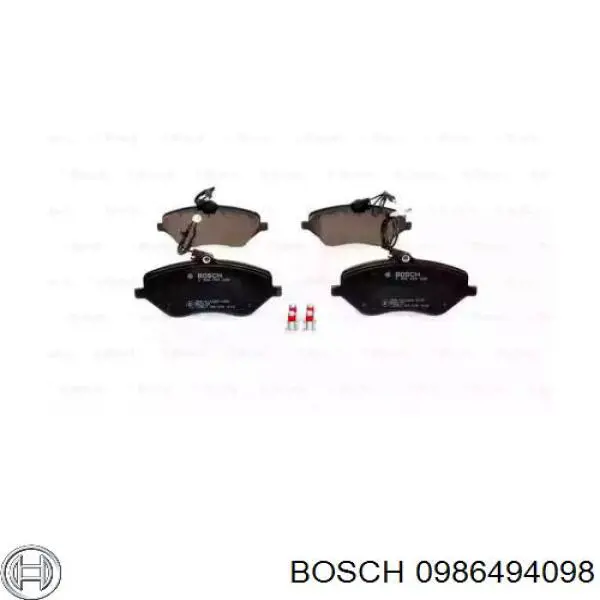 0986494098 Bosch pastillas de freno delanteras