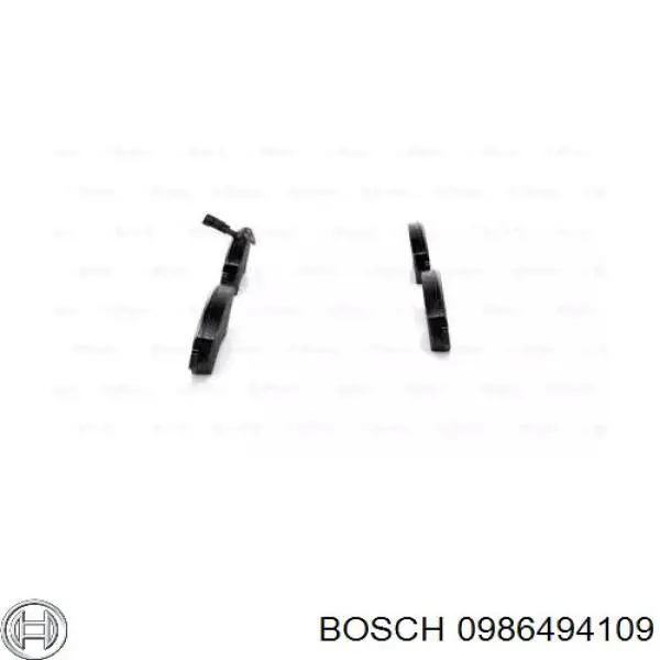 0986494109 Bosch pastillas de freno delanteras