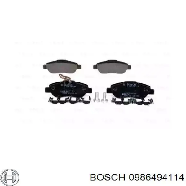 0986494114 Bosch pastillas de freno delanteras