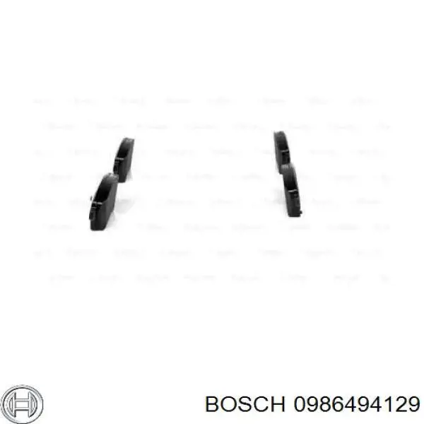 0986494129 Bosch pastillas de freno delanteras