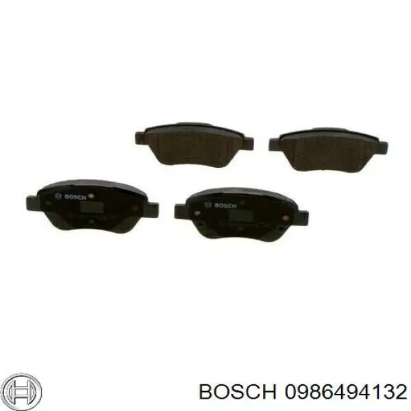 0986494132 Bosch pastillas de freno delanteras