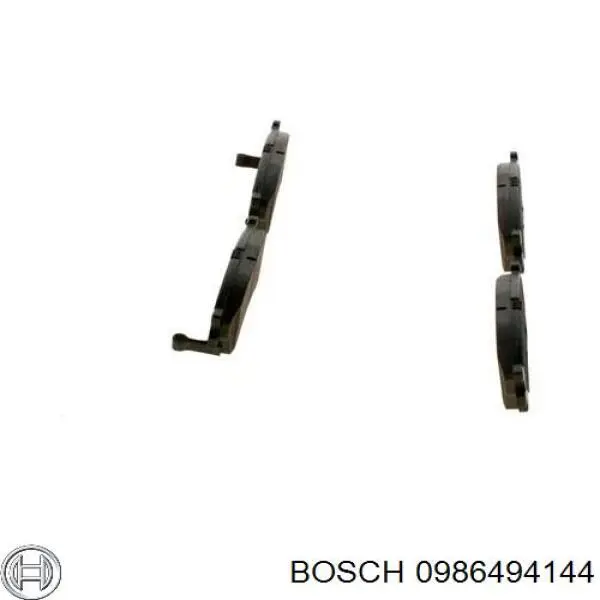 0986494144 Bosch pastillas de freno delanteras