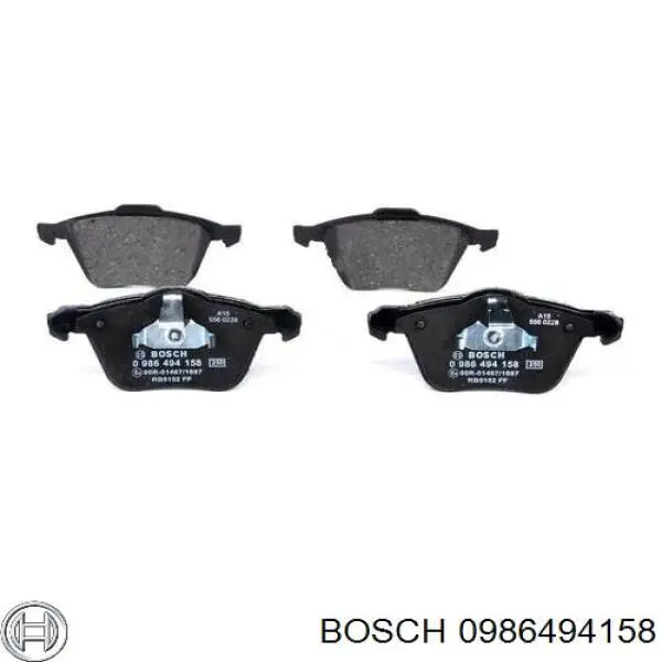 0986494158 Bosch pastillas de freno delanteras