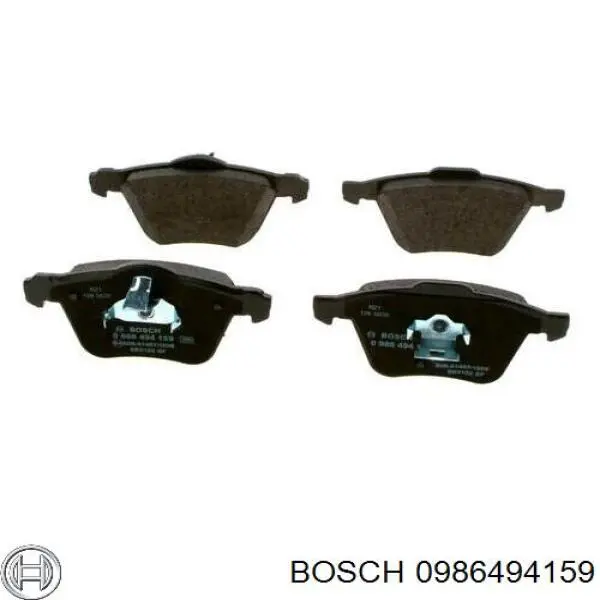 0986494159 Bosch pastillas de freno delanteras