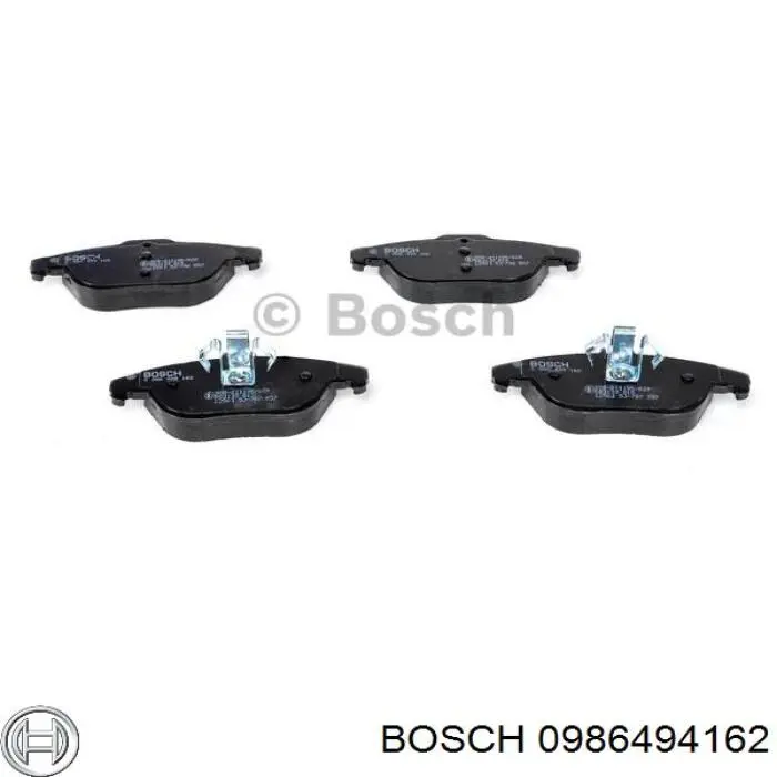 0986494162 Bosch pastillas de freno traseras