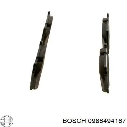 0986494167 Bosch pastillas de freno delanteras