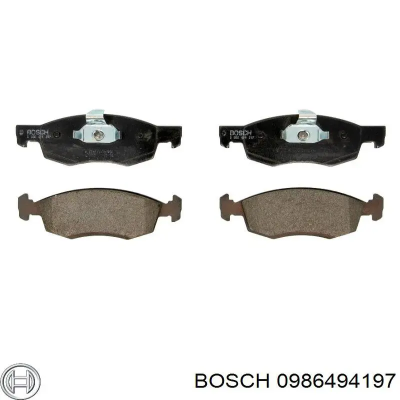 0986494197 Bosch pastillas de freno delanteras