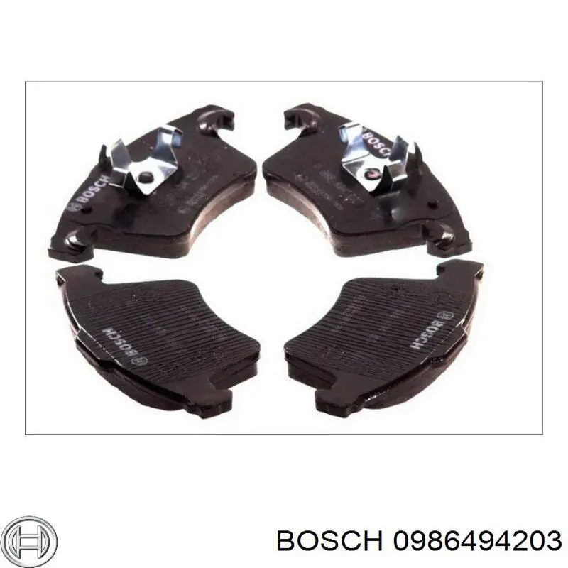 0986494203 Bosch pastillas de freno delanteras