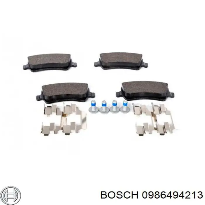 0986494213 Bosch pastillas de freno traseras