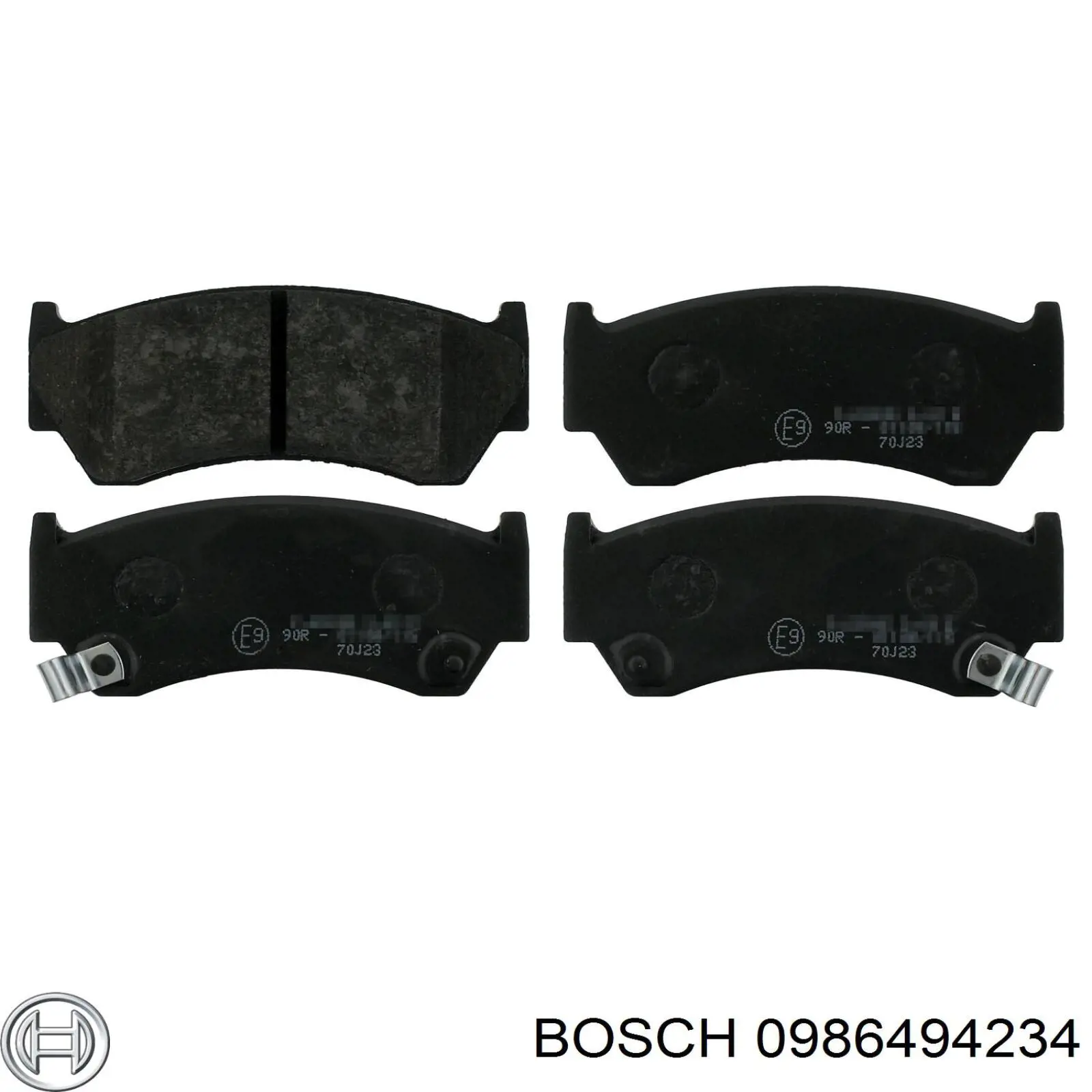 0 986 494 234 Bosch pastillas de freno delanteras