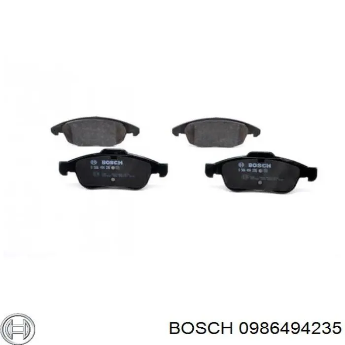 0986494235 Bosch pastillas de freno delanteras