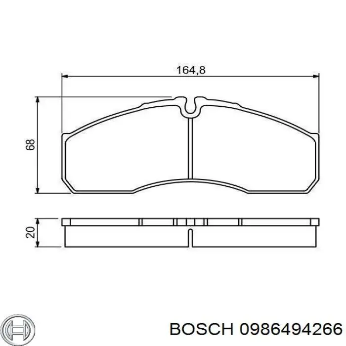 0986494266 Bosch pastillas de freno delanteras