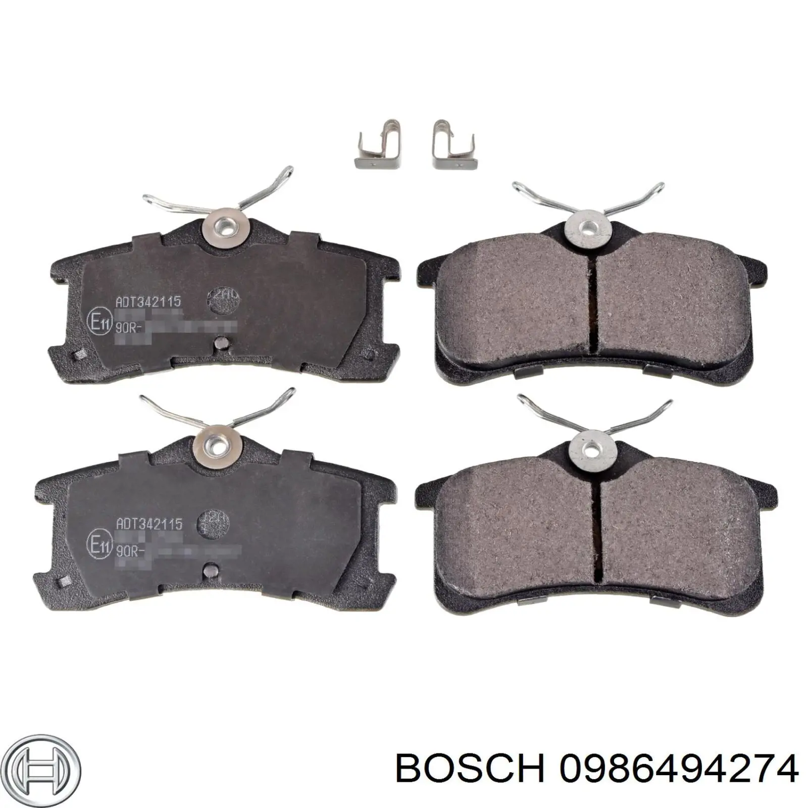 0986494274 Bosch pastillas de freno traseras