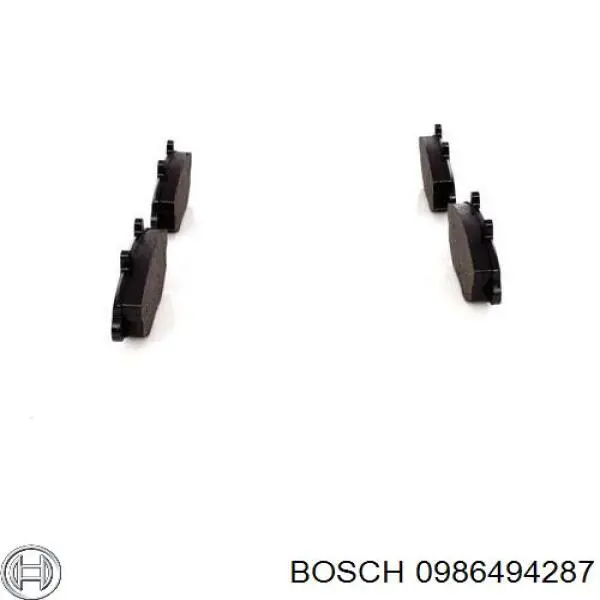 0986494287 Bosch pastillas de freno delanteras