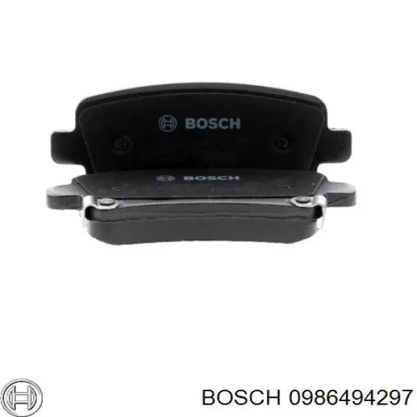 0986494297 Bosch pastillas de freno traseras