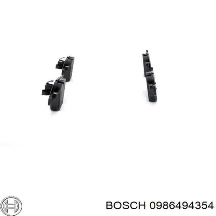 0986494354 Bosch pastillas de freno delanteras