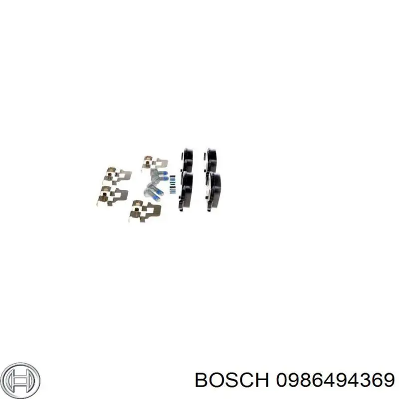 0986494369 Bosch pastillas de freno traseras