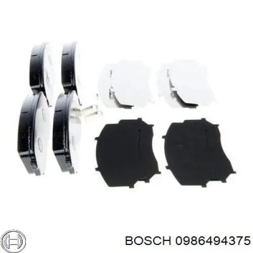 0986494375 Bosch pastillas de freno delanteras