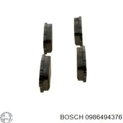 0986494376 Bosch pastillas de freno traseras