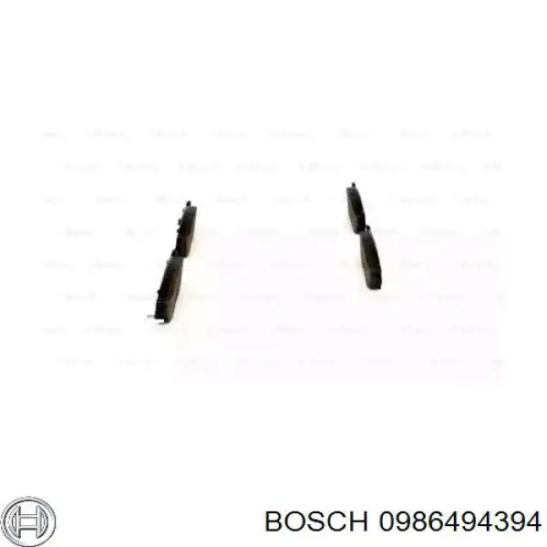 0986494394 Bosch pastillas de freno delanteras