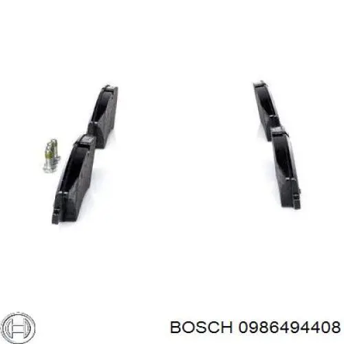 0986494408 Bosch pastillas de freno delanteras