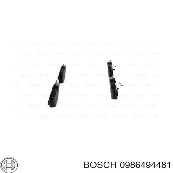 0986494481 Bosch pastillas de freno delanteras