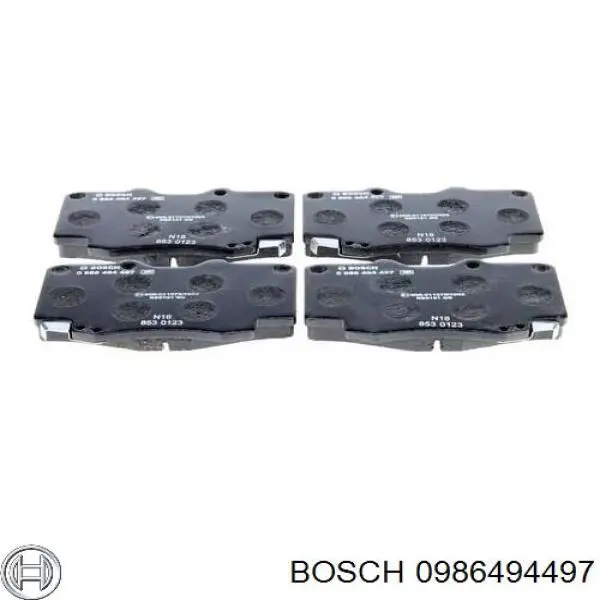 0986494497 Bosch pastillas de freno delanteras