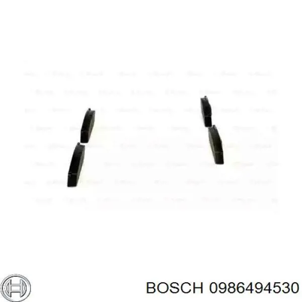 0986494530 Bosch pastillas de freno delanteras