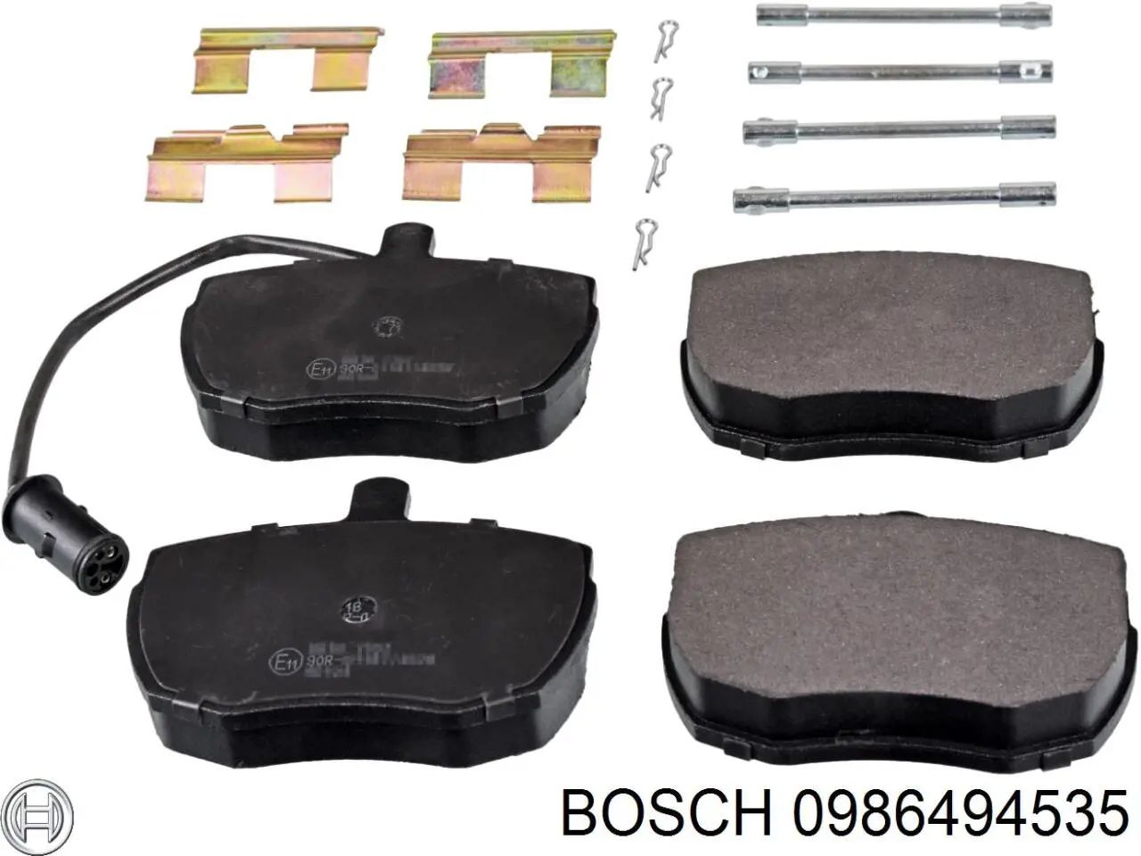 0986494535 Bosch pastillas de freno delanteras