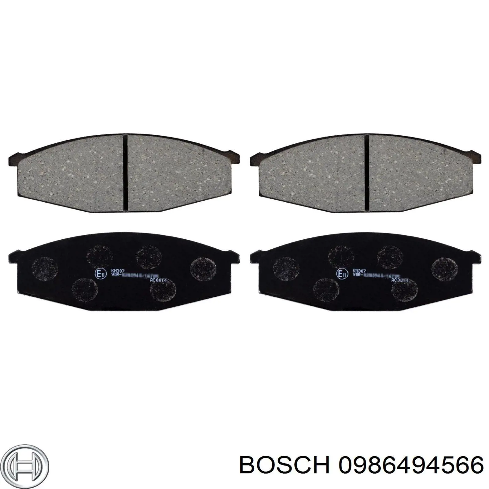 0986494566 Bosch pastillas de freno delanteras