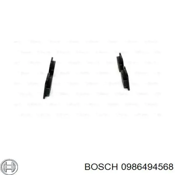 0986494568 Bosch pastillas de freno delanteras