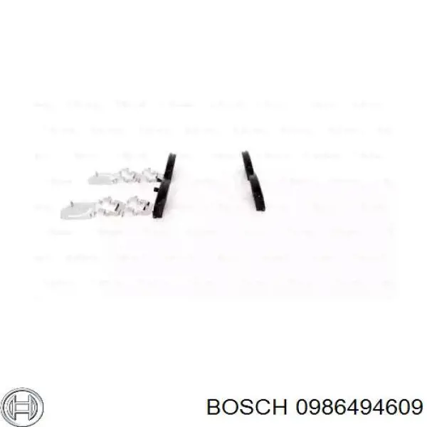 0986494609 Bosch pastillas de freno delanteras