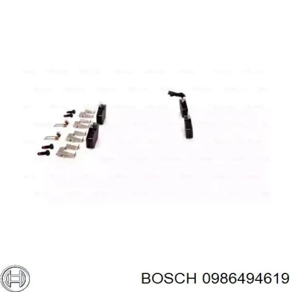 0986494619 Bosch pastillas de freno traseras