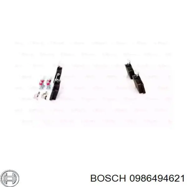 0986494621 Bosch pastillas de freno traseras