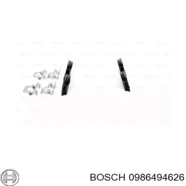 0986494626 Bosch pastillas de freno traseras