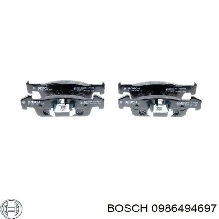 0986494697 Bosch pastillas de freno delanteras