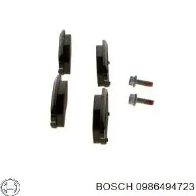 0986494723 Bosch pastillas de freno traseras