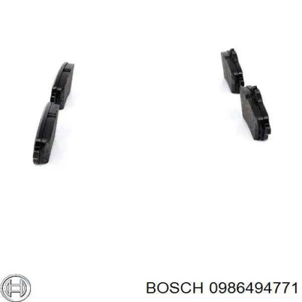 0986494771 Bosch pastillas de freno traseras