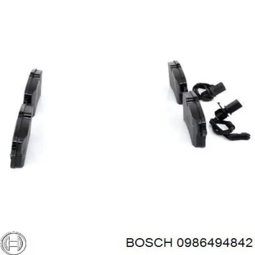 0986494842 Bosch pastillas de freno traseras